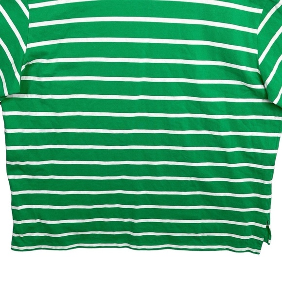 Polo Ralph Lauren Polo Shirt 4XB Vintage Striped Green White Pocket Pony Logo - Picture 12 of 13